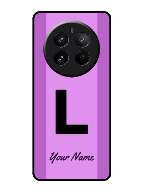 Custom Realme 12 Pro Plus 5G Custom Glass Phone Case - Tricolor Custom Text Design