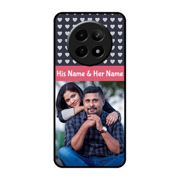 Realme 12X 5G Custom Glass Phone Case - Love Symbols Design