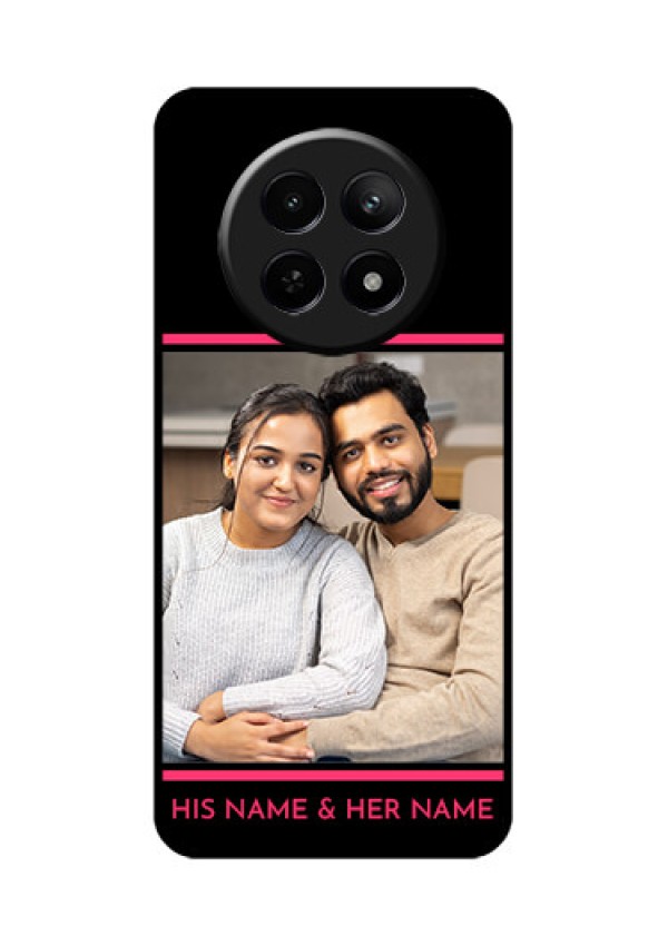 Realme 12X 5G Custom Glass Phone Case - With Add Text Design