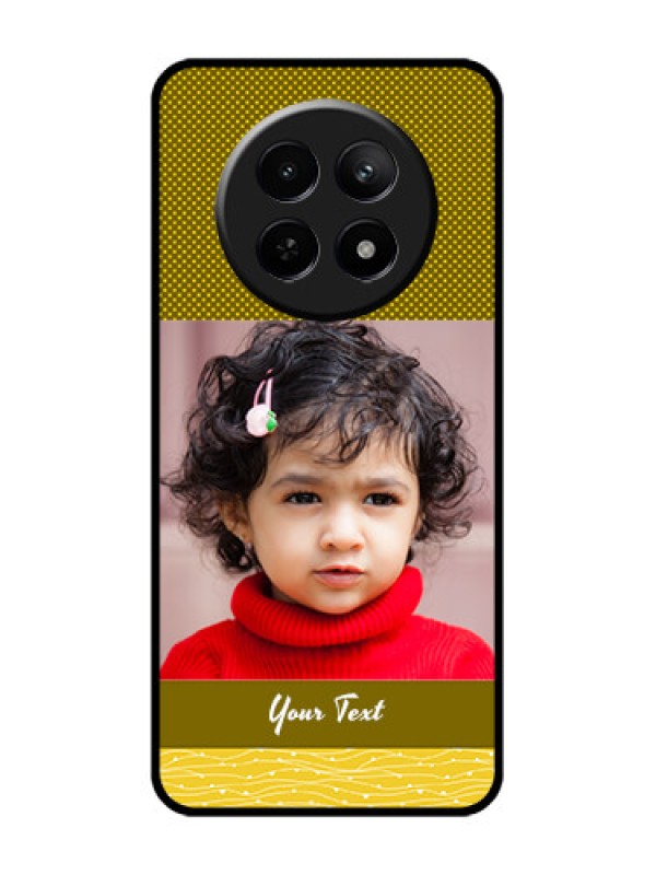 Custom Realme 12X 5G Custom Glass Phone Case - Simple Green Color Design