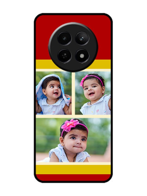 Custom Realme 12X 5G Custom Glass Phone Case - Multiple Pic Upload Design