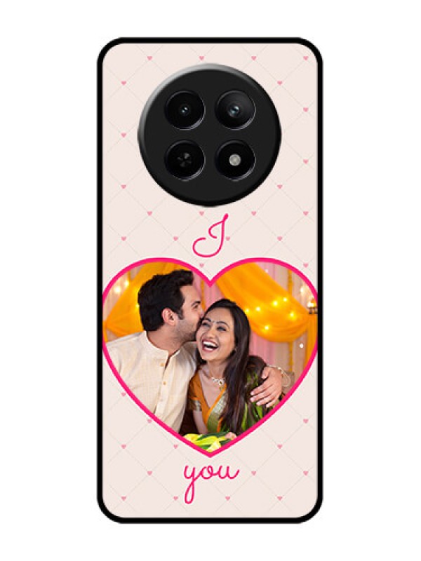 Custom Realme 12X 5G Custom Glass Phone Case - Heart Shape Design
