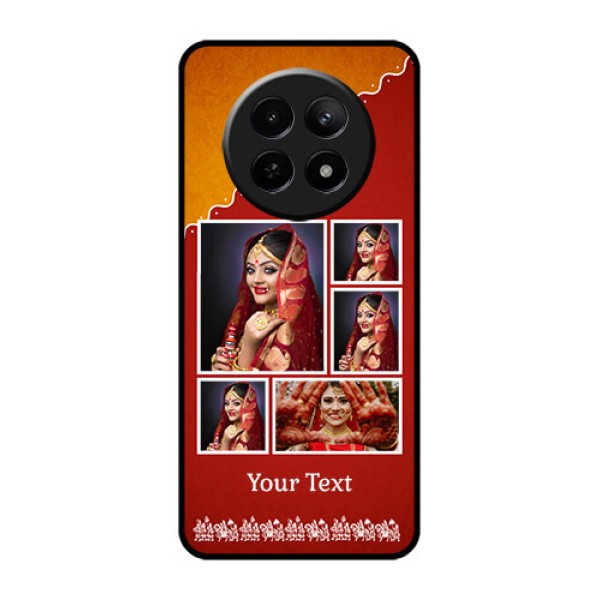 Realme 12X 5G Custom Glass Phone Case - Wedding Pic Upload Design Realme 12X 5G Custom Glass Phone Case - Wedding Pic Upload Design