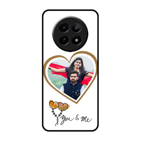 Realme 12X 5G Custom Glass Phone Case - You & Me Design