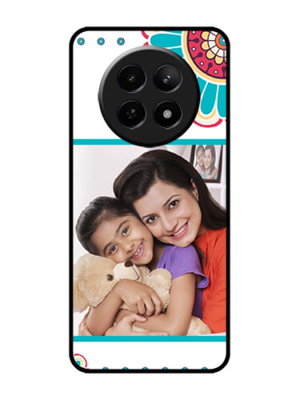 Custom Realme 12X 5G Custom Glass Phone Case - Flower Design