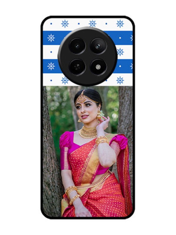 Custom Realme 12X 5G Custom Glass Phone Case - Snow Pattern Design