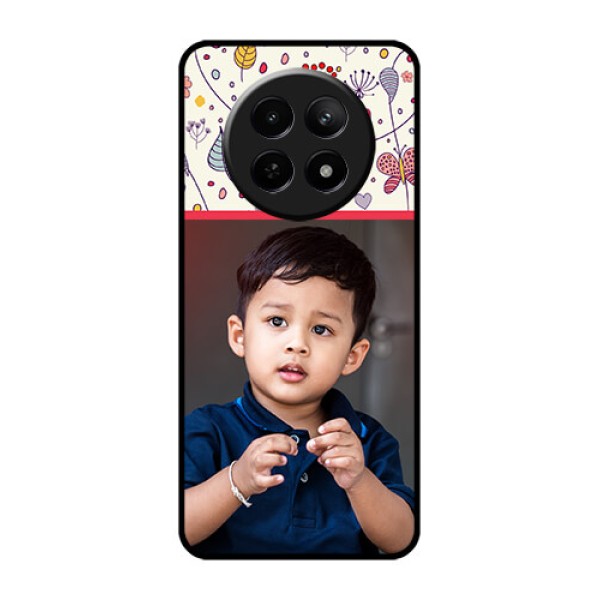Realme 12X 5G Custom Glass Phone Case - Premium Floral Design