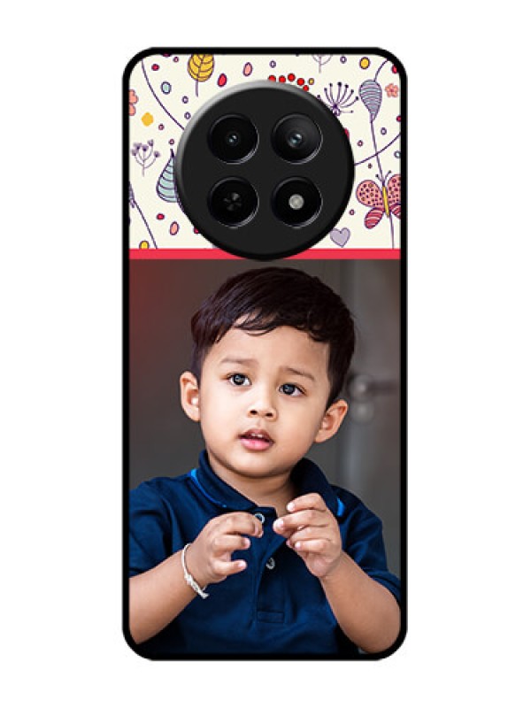 Custom Realme 12X 5G Custom Glass Phone Case - Premium Floral Design