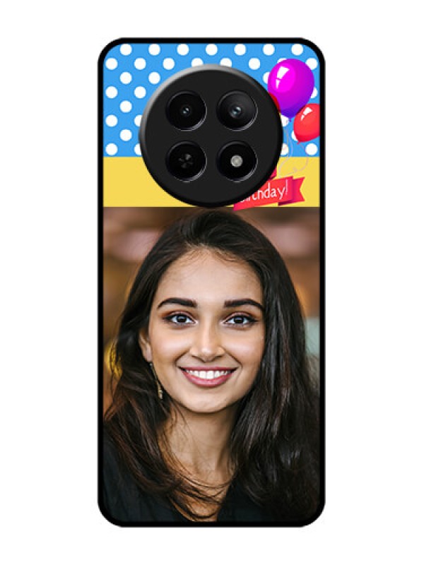 Custom Realme 12X 5G Custom Glass Phone Case - Happy Birthday Design