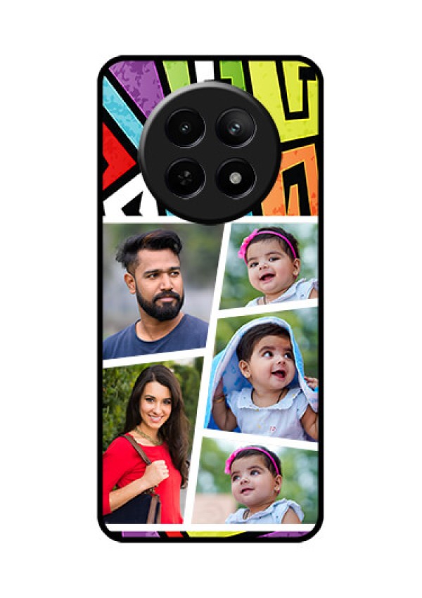 Realme 12X 5G Custom Glass Phone Case - Graffiti Pattern Design