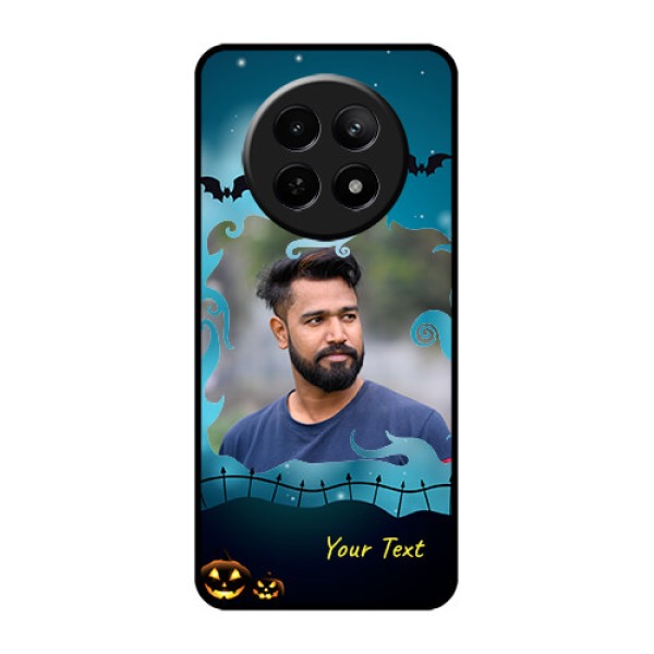 Realme 12X 5G Custom Glass Phone Case - Halloween Frame Design