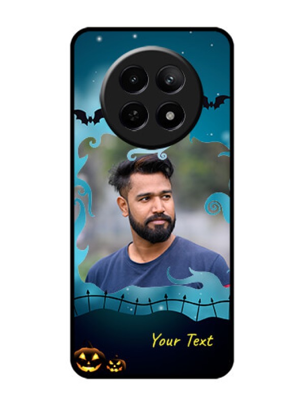 Custom Realme 12X 5G Custom Glass Phone Case - Halloween Frame Design