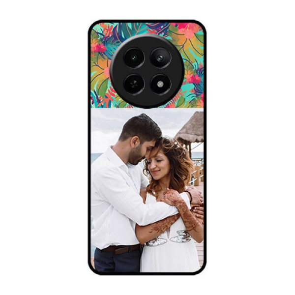 Realme 12X 5G Custom Glass Phone Case - Watercolor Floral Design Realme 12X 5G Custom Glass Phone Case - Watercolor Floral Design