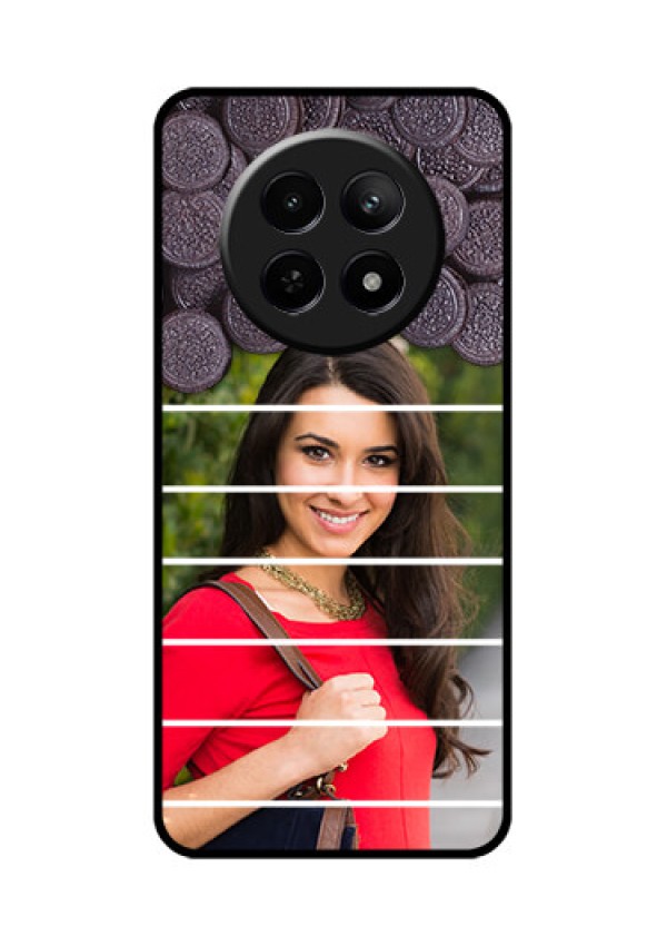 Realme 12X 5G Custom Glass Phone Case - With Oreo Biscuit Design