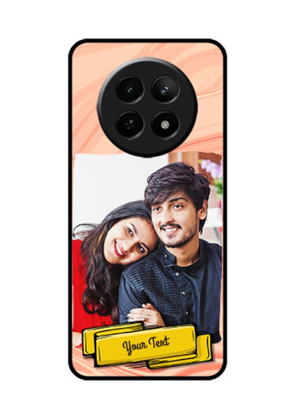 Realme 12X 5G Custom Glass Phone Case - Marble Texture Design