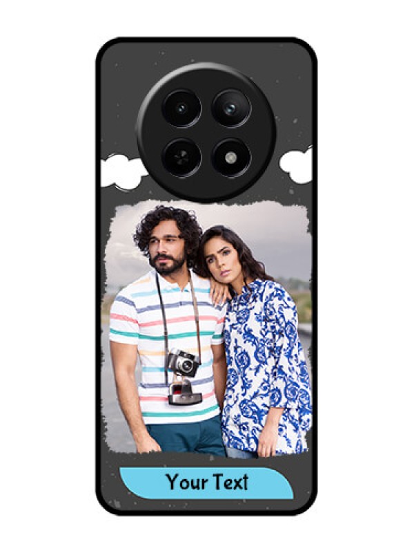 Custom Realme 12X 5G Custom Glass Phone Case - Splashes With Love Doodles Design