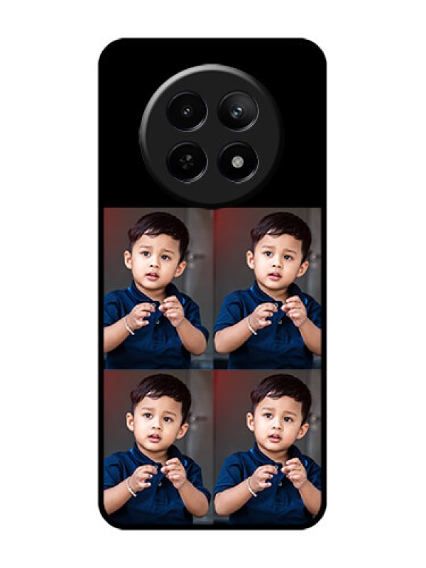 Custom Realme 12X 5G Custom Glass Phone Case - 4 Image Holder Design