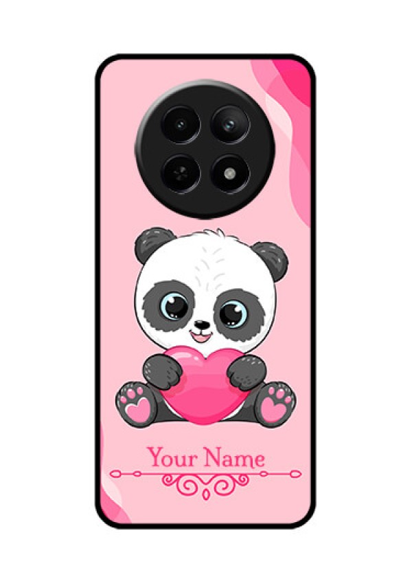 Realme 12X 5G Custom Glass Phone Case - Cute Panda Design