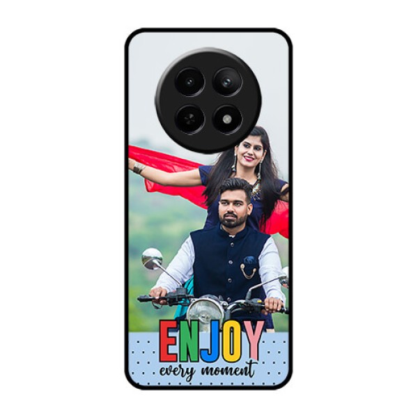 Realme 12X 5G Custom Glass Phone Case - Enjoy Every Moment Design Realme 12X 5G Custom Glass Phone Case - Enjoy Every Moment Design