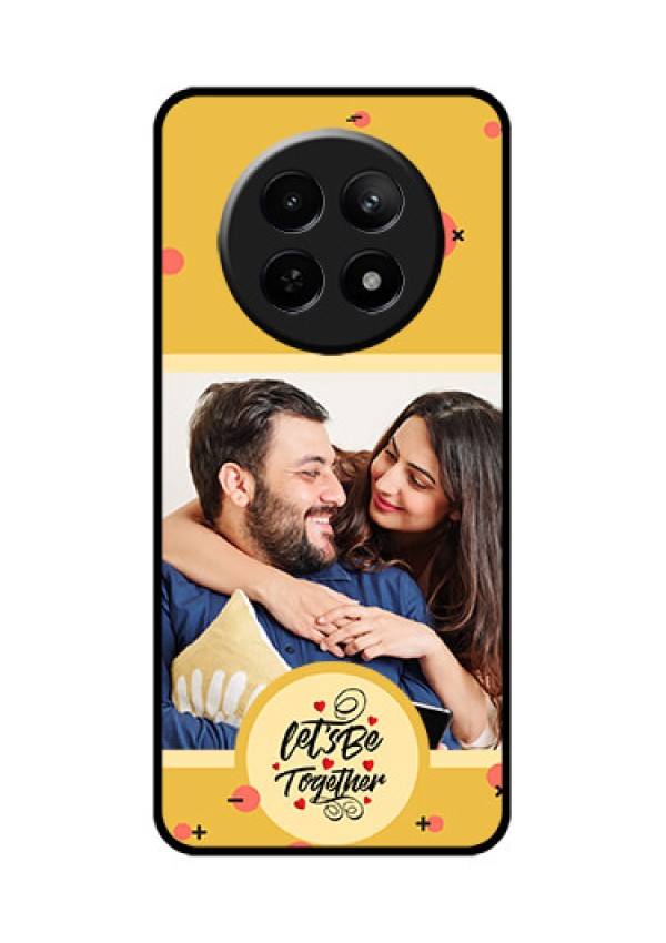 Realme 12X 5G Custom Glass Phone Case - Lets Be Together Design