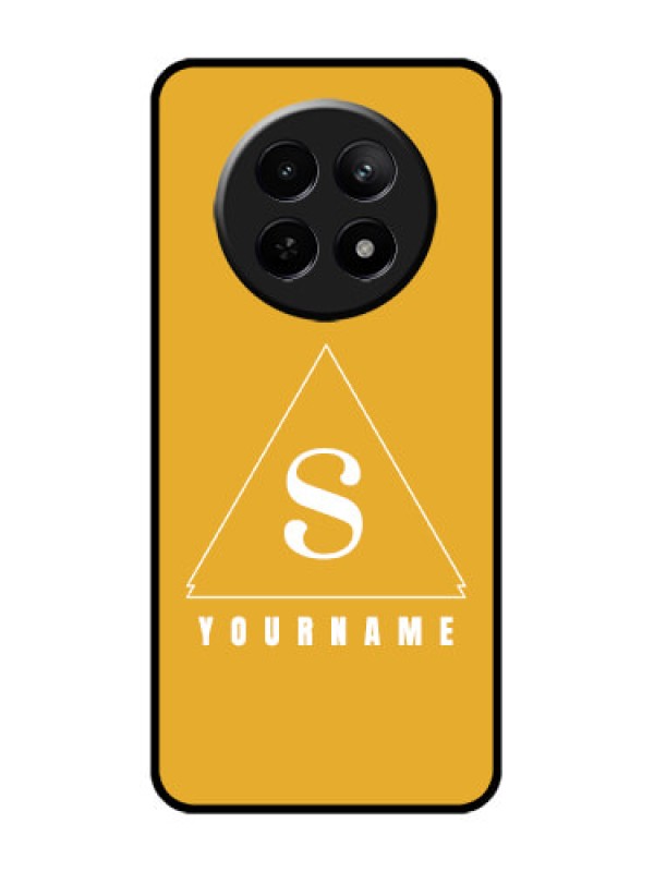 Custom Realme 12X 5G Custom Glass Phone Case - Simple Triangle Design
