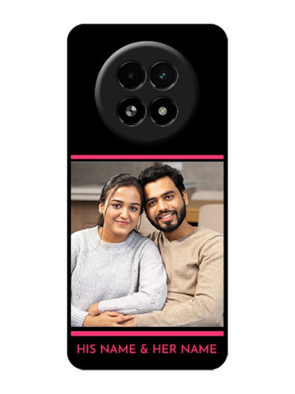 Custom Realme 13 5G Custom Glass Phone Case - With Add Text Design