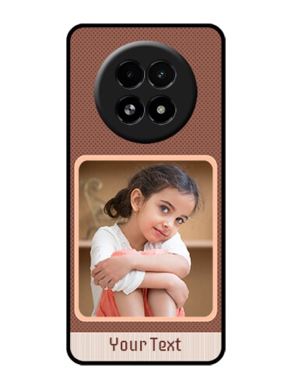 Custom Realme 13 5G Custom Glass Phone Case - Simple Pic Upload Design