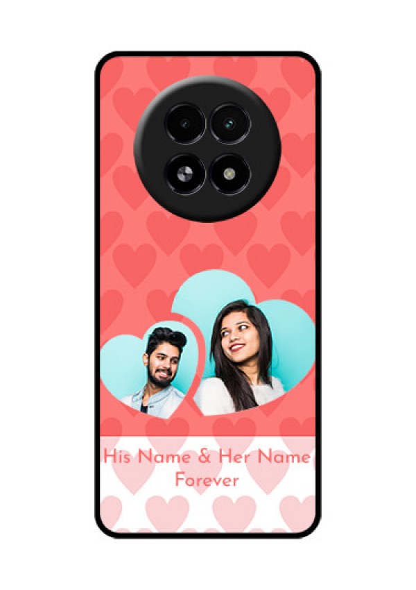 Realme 13 5G Custom Glass Phone Case - Couple Pic Upload Design