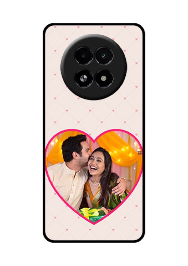Realme 13 5G Custom Glass Phone Case - Heart Shape Design