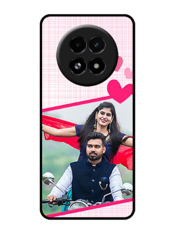 Custom Realme 13 5G Custom Glass Phone Case - Love Shape Heart Design