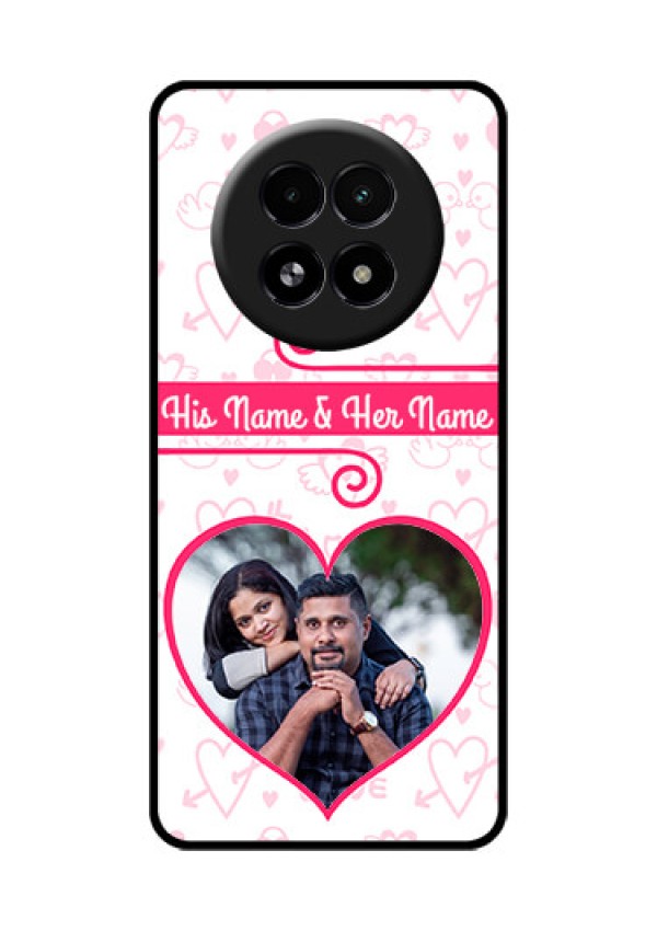 Realme 13 5G Custom Glass Phone Case - Heart Shape Love Design