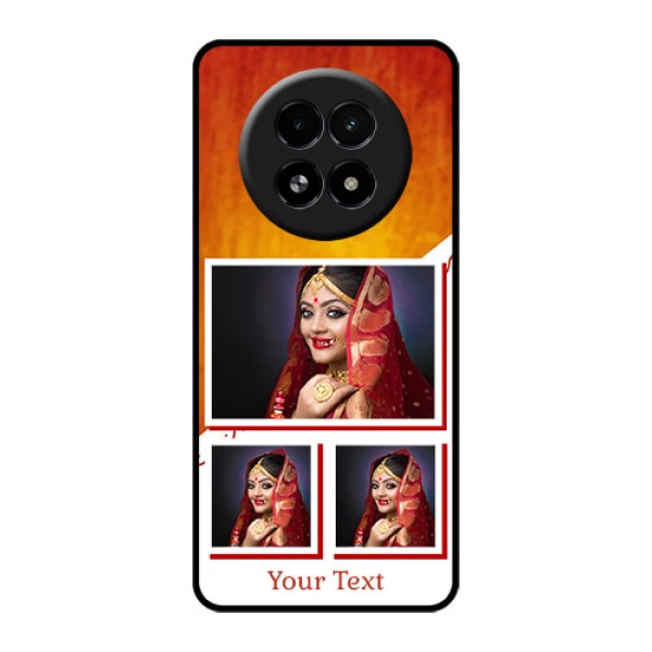 Realme 13 5G Custom Glass Phone Case - Wedding Memories Design