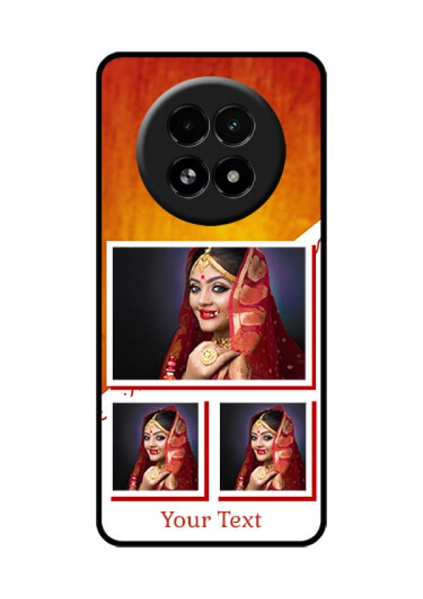 Realme 13 5G Custom Glass Phone Case - Wedding Memories Design