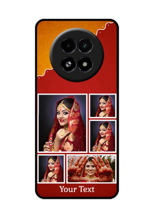 Realme 13 5G Custom Glass Phone Case - Wedding Pic Upload Design