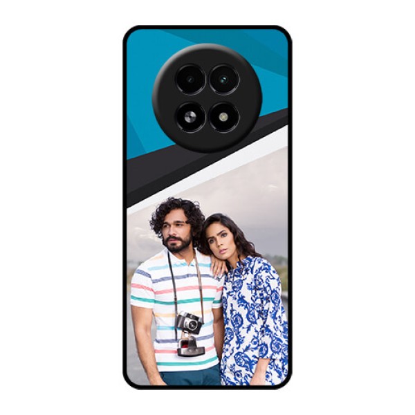Realme 13 5G Custom Glass Phone Case - Simple Pattern Photo Upload Design Realme 13 5G Custom Glass Phone Case - Simple Pattern Photo Upload Design