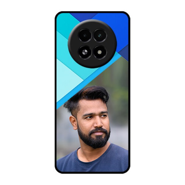 Realme 13 5G Custom Glass Phone Case - Blue Pattern Design