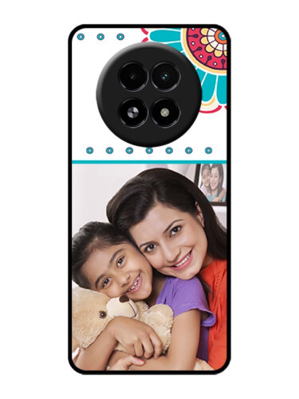 Custom Realme 13 5G Custom Glass Phone Case - Flower Design