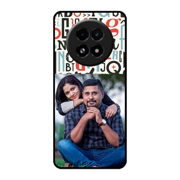 Realme 13 5G Custom Glass Phone Case - Alphabet Design