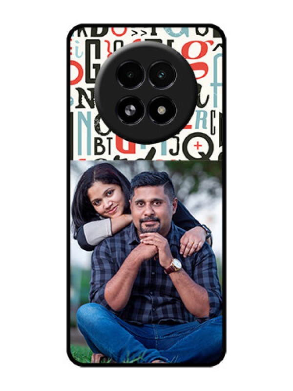 Custom Realme 13 5G Custom Glass Phone Case - Alphabet Design