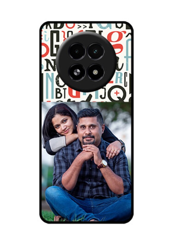 Realme 13 5G Custom Glass Phone Case - Alphabet Design
