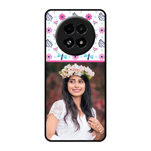 Realme 13 5G Custom Glass Phone Case - Colorful Flower Design