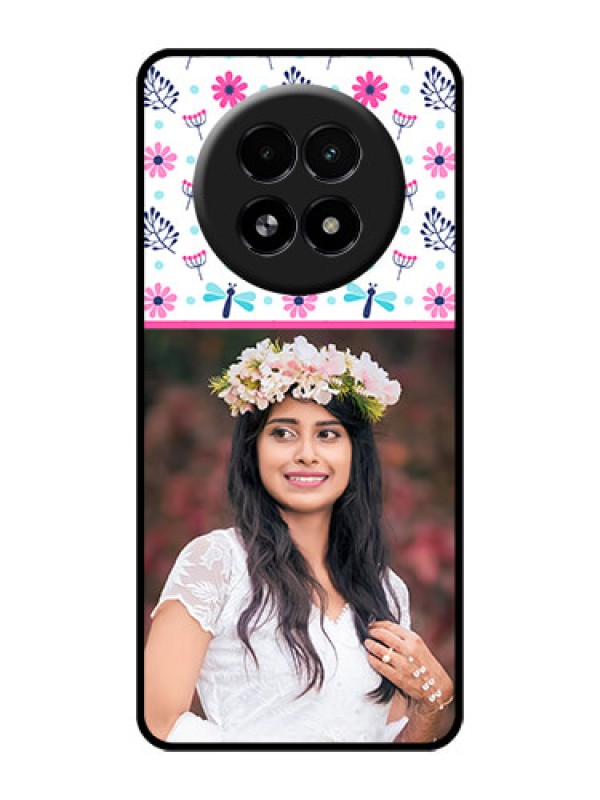 Custom Realme 13 5G Custom Glass Phone Case - Colorful Flower Design