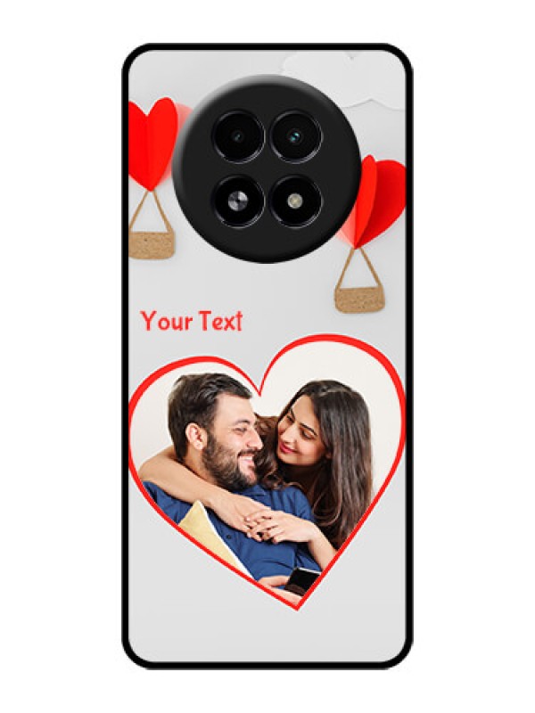 Custom Realme 13 5G Custom Glass Phone Case - Parachute Love Design