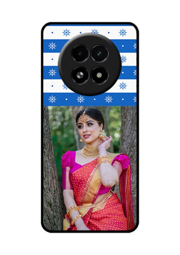 Realme 13 5G Custom Glass Phone Case - Snow Pattern Design