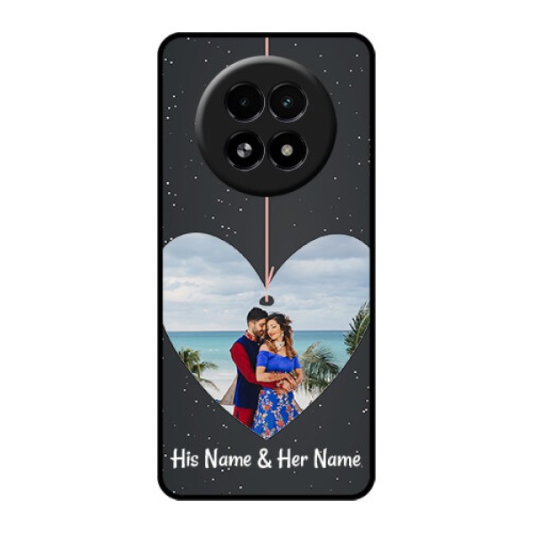 Realme 13 5G Custom Glass Phone Case - Hanging Heart Design
