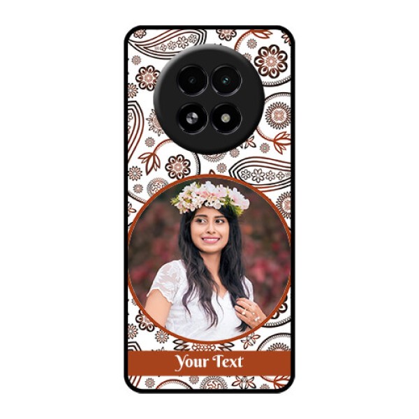 Realme 13 5G Custom Glass Phone Case - Abstract Flower Design
