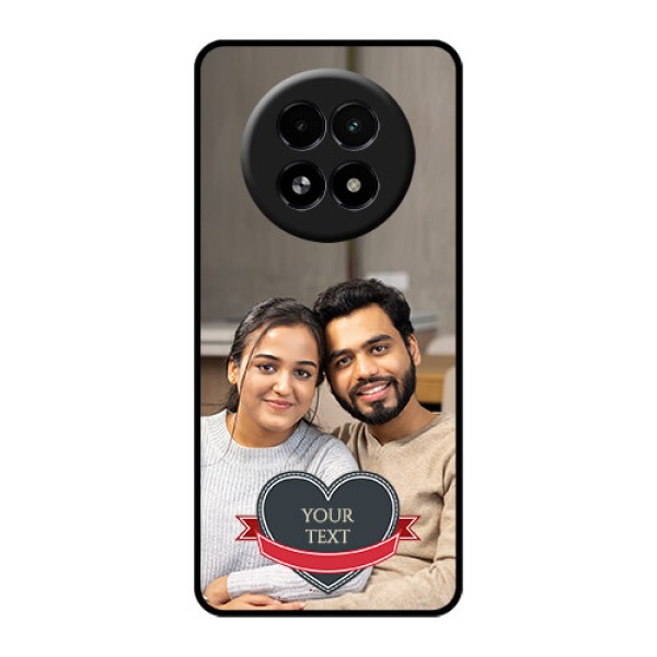 Realme 13 5G Custom Glass Phone Case - Just Married Couple Design Realme 13 5G Custom Glass Phone Case - Just Married Couple Design