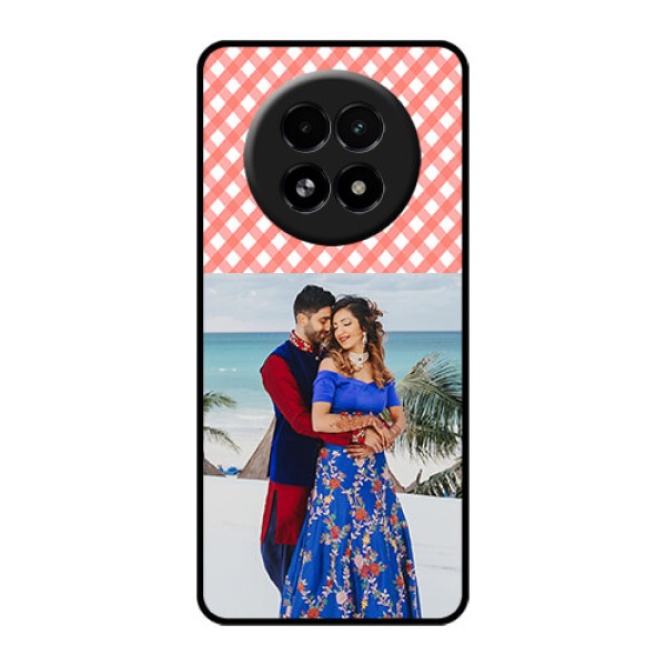 Realme 13 5G Custom Glass Phone Case - Pink Pattern Design