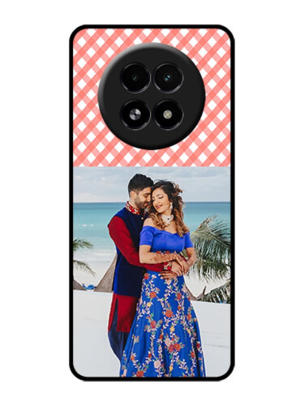 Custom Realme 13 5G Custom Glass Phone Case - Pink Pattern Design