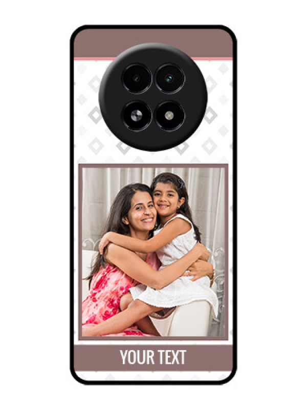 Custom Realme 13 5G Custom Glass Phone Case - Simple Diamond Design